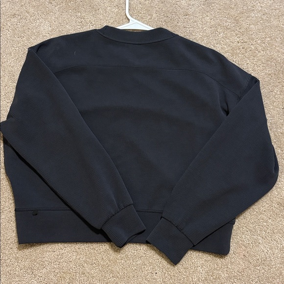 NWOT Lululemon Ribbed Soft-stream SET wide leg black with crew - Picture 3 of 10